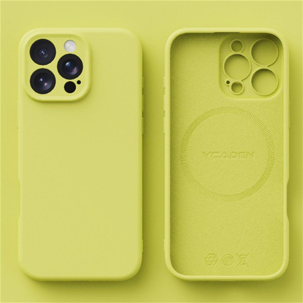 Luxury Silicone Soft Magsafe Case For iPhone 16 15 14 12 11 13 Pro Max 16 Plus 16E Wireless Charge Shockproof Matte Candy Cover