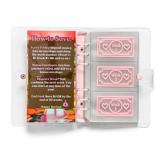 Kniha výzev pro úsporu peněz Všestranný organizér rozpočtu 100 obálek Plánovač výzev pro úsporu peněz Pořadač pro domácí