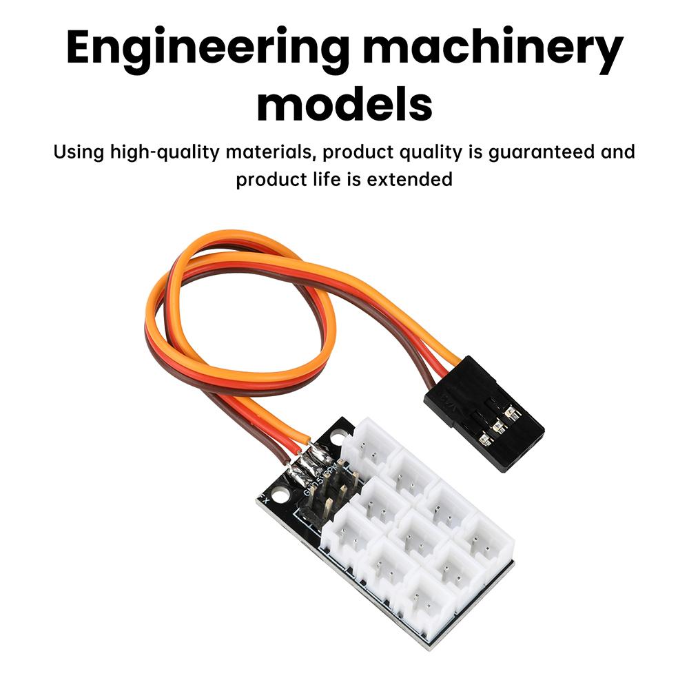 RC Truck Light Group Expansion Board 4 in 1 H2.0 Expansion Module Compatible with 1/14 Scale Tracked Vehicles Construction