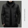 Men's Winter Goose Down Hooded Jacket - Stylish & Trendy 90% White Goose Down Filling