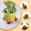 3 Pieces Animal Shaped Resin Pot Feet Flower Holder Decorative Art Crafts Planter for Patio