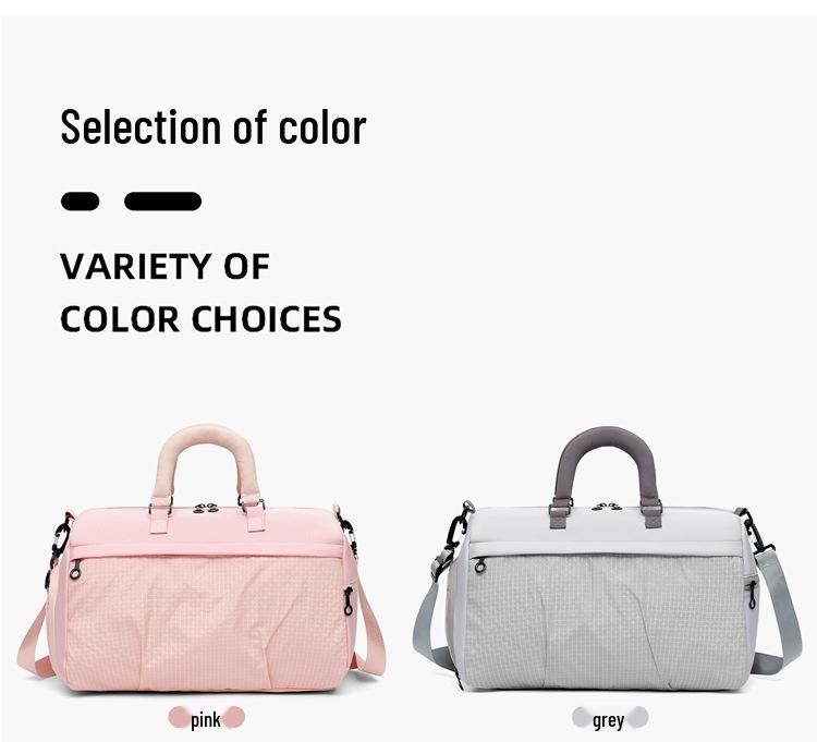 Unisex Large Capacity Travel Tote: Handheld or Shoulder Gym Bag with Wet/Dry Separation, Shoe Compartment, and Outdoor Sports Storage.