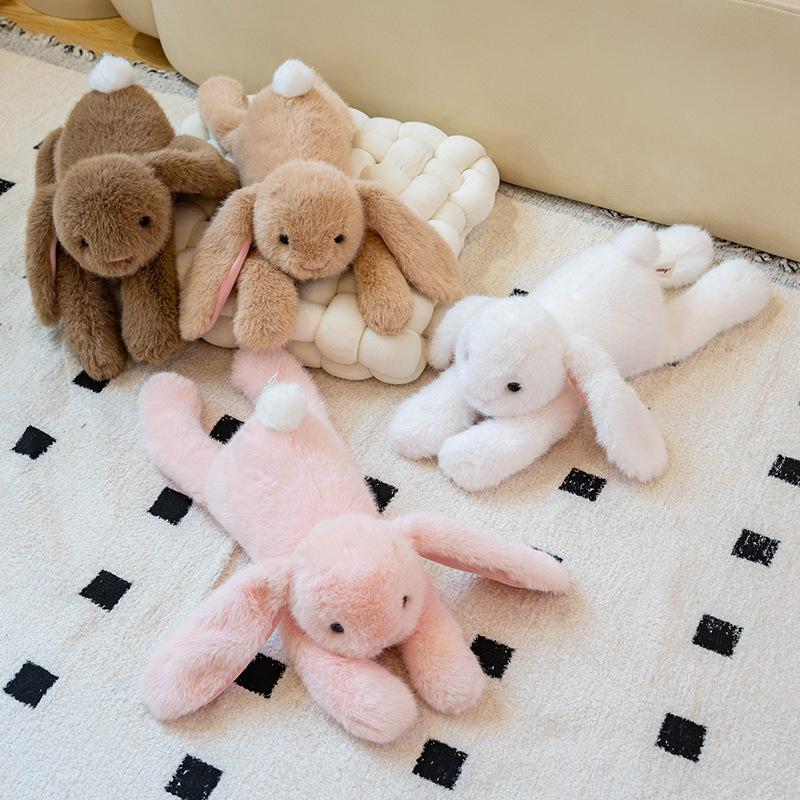 45cm Very Soft Rabbit Plushies Cuddly Stuffed Bunny Rabbit Plush Toy Throw Doll Birthday Gifts Girl Child