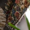 Cotton Linen Oil Painting Jacquard Window Curtains American Country Style Deco Tassel Drapes Living Room Bedroom Balcony Valance