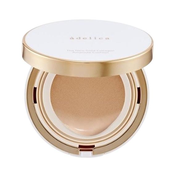 

[ATOMY] Adelica The New Gold Collagen Ampoule Cushion with Refill (5 Colors) SPF 40 PA++ 14g*2EA 02 Natural Vanilla