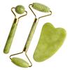 Natural Jade Roller Gua Sha Massager Anti Wrinkle Facial Beauty Tool For Skin Care Lift