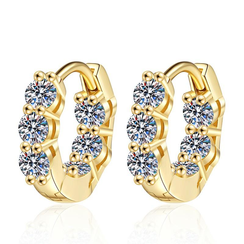 Womens 1.2ct D Color Moissanite Stud Earrings In Sterling Geometric Square Design 925 Sterling Silver