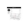 FUNHOO Bathroom Basket, 18-8 Stainless Steel, No Assembly Required, Hanging Bath Basket, Bath Rack