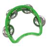 Tambourine Plastic Handheld Percussion 4 Bells Kids Musical Rhythm Instrument for School Party