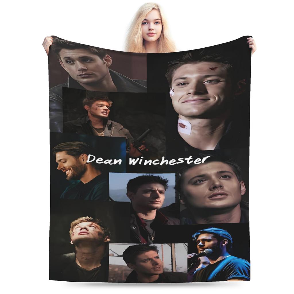 Jensen Ackles Blanket  Super Warm Fashion Plush Throw Blanket For Boy Girl Outdoor Flannel Bedspread Bed Cover