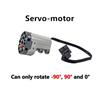 MOC High-Tech Drive Car Front Back Suspension Steering System Differential Kit Compatible Servo Motor Building Block Toy Brick