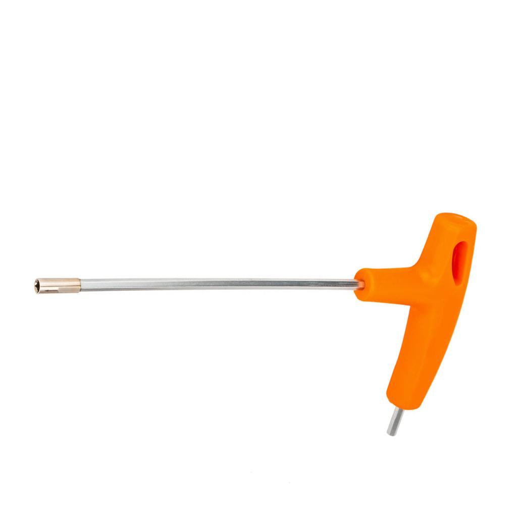 T-håndtak pipeverktøy innebygd hemmelig eikenøkkel reparasjonsverktøy for sykkel motorsykkel firkantet hull (3,2 MM)