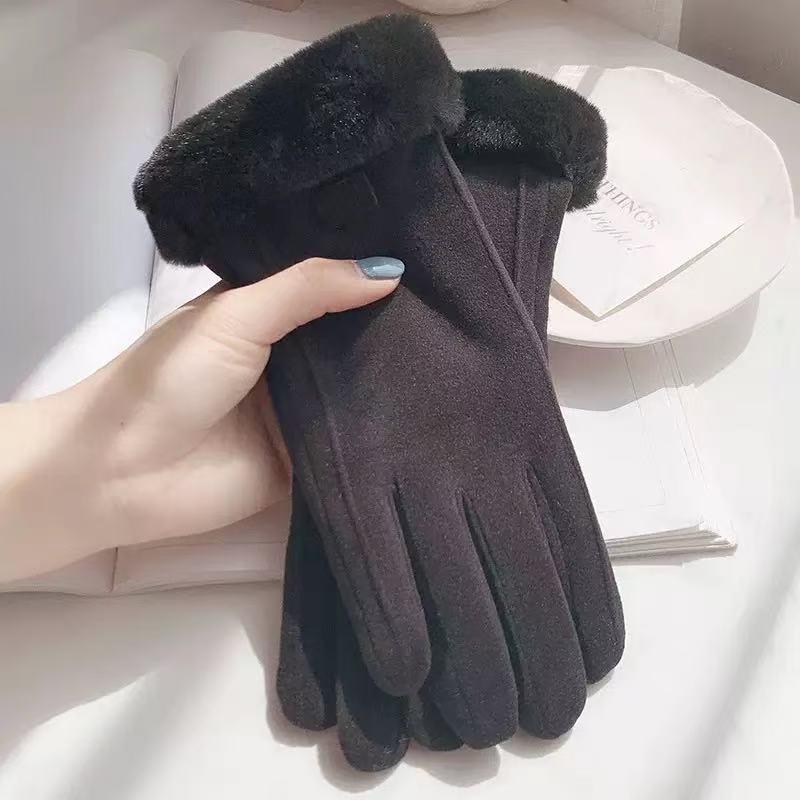 

Winter Warm Velvet-Lined Cycling Gloves: Thick, Cold-Proof, Windproof