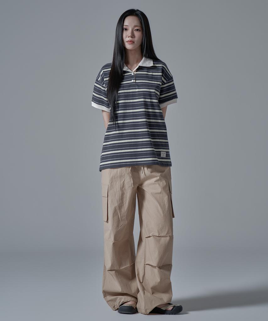 WAARFORWOMAN W1143 Cotton Banded Cargo_Beige