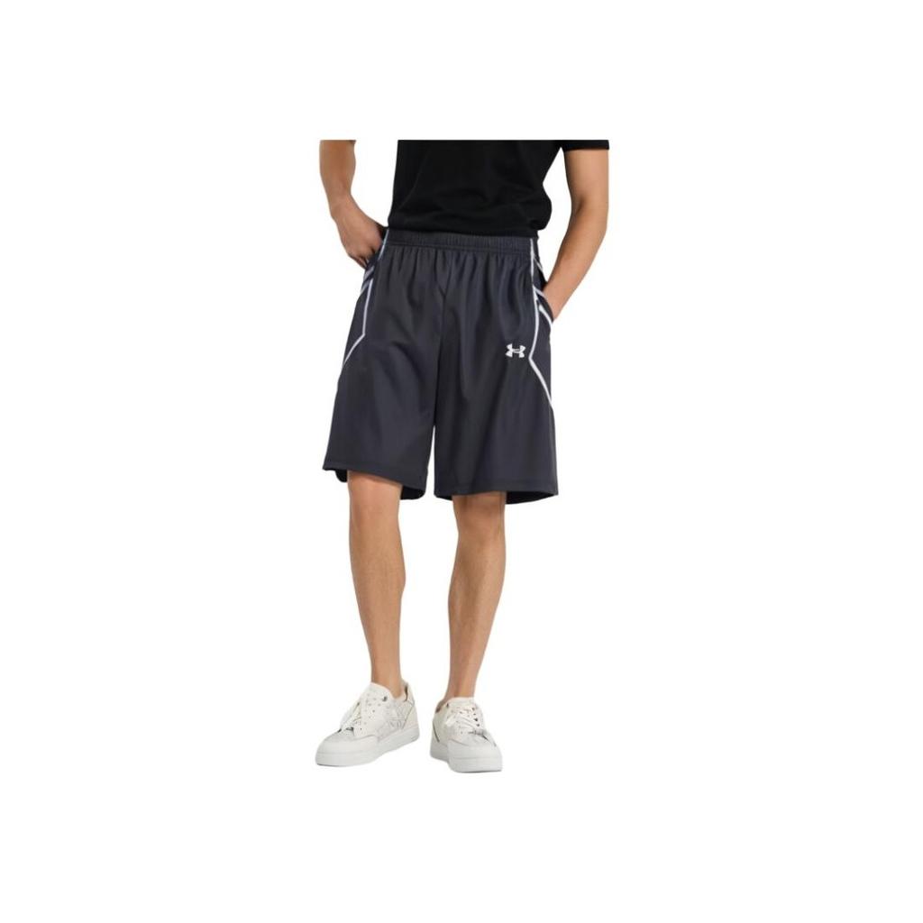 Under Armour Knitted Comfortable Fashionable Breathable Sports Shorts Men Shorts Black 25500225-001