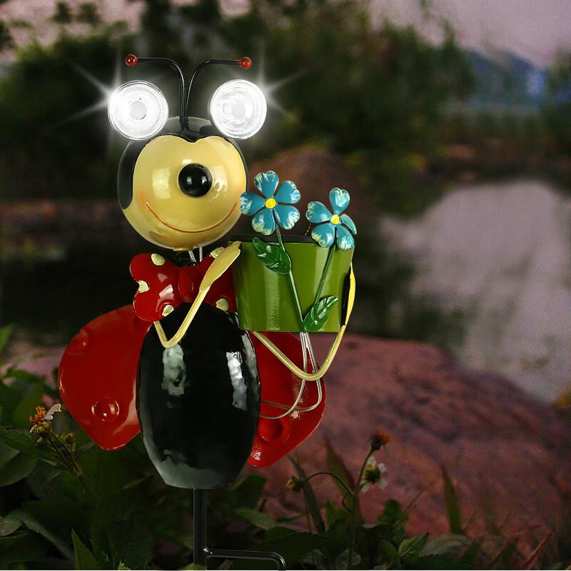 Solar Powered Bee Garden Landscape Stake Light