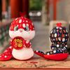 Stuffed Snake Year Mascot Toy Cute Lucky Snake Doll Plushies  Birthday Gifts