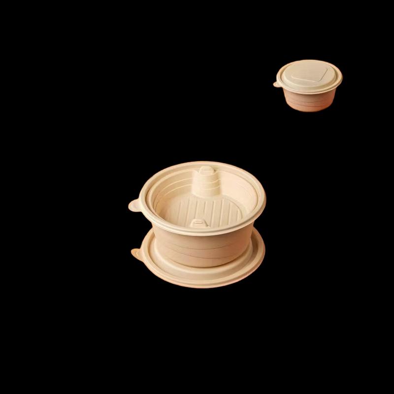 Eco-Friendly Biodegradable Corn Starch Round Food Containers