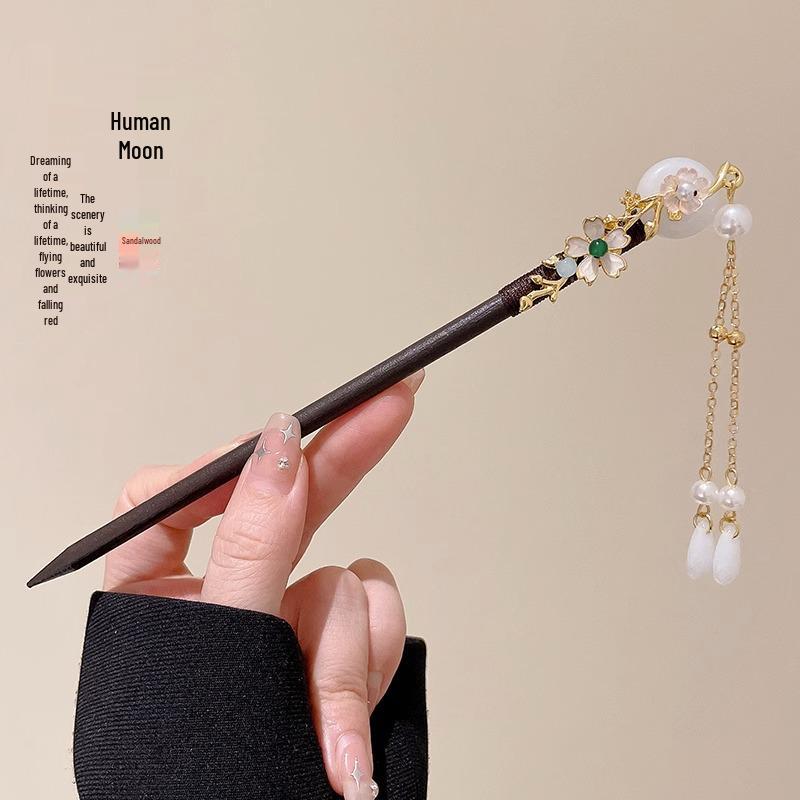 High-End Retro Kinesisk Duskhårnål for Kvinner - Allsidig Hårklemme i Legering for Elegante Oppsett