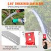 Manual Pole Saw,4.6-9.8 Ft Extendable Tree Pruner, Sharp Steel Blade for High Branches Trimming, Manual Branch Trimmer with Lightweight Aluminum Alloy