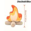 30cm simulated campfire plush toy, soft fabric. Cute decor and holiday gift for home & camping.