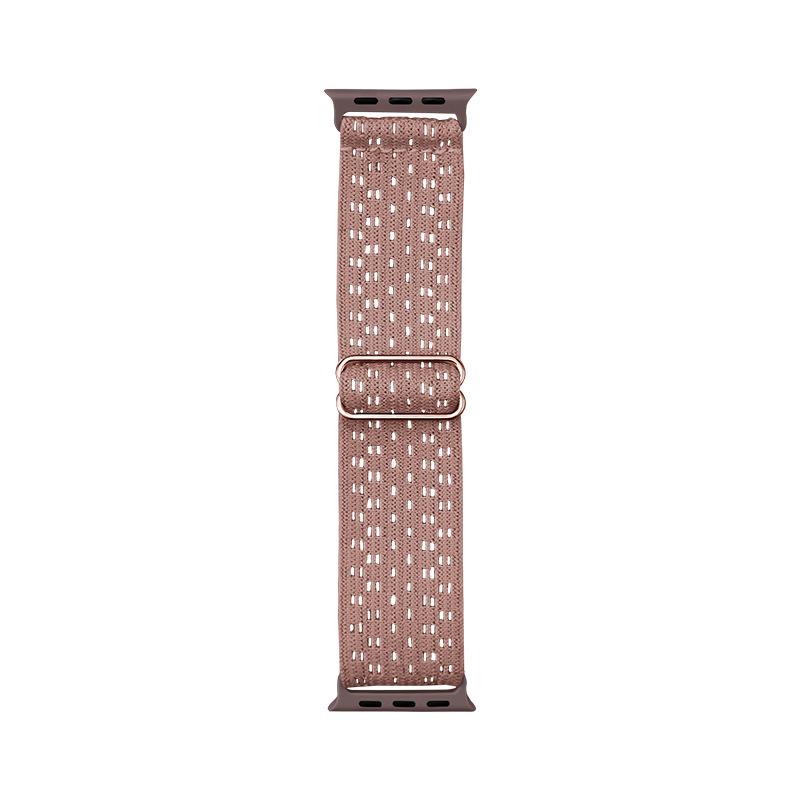 Geflochtenes Solo Loop, kompatibel mit Apple Watch Band 38 mm 40 mm 41 mm 42 mm 44 mm 45 mm 49 mm für Damen und Herren, elastische Nylonbänder