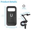 Waterproof Anti-Shake Phone Holder for Motorcycles & Bicycles - Retractable, Cross-Border Navigation for Outdoor Riding and Takeaway Delivery.