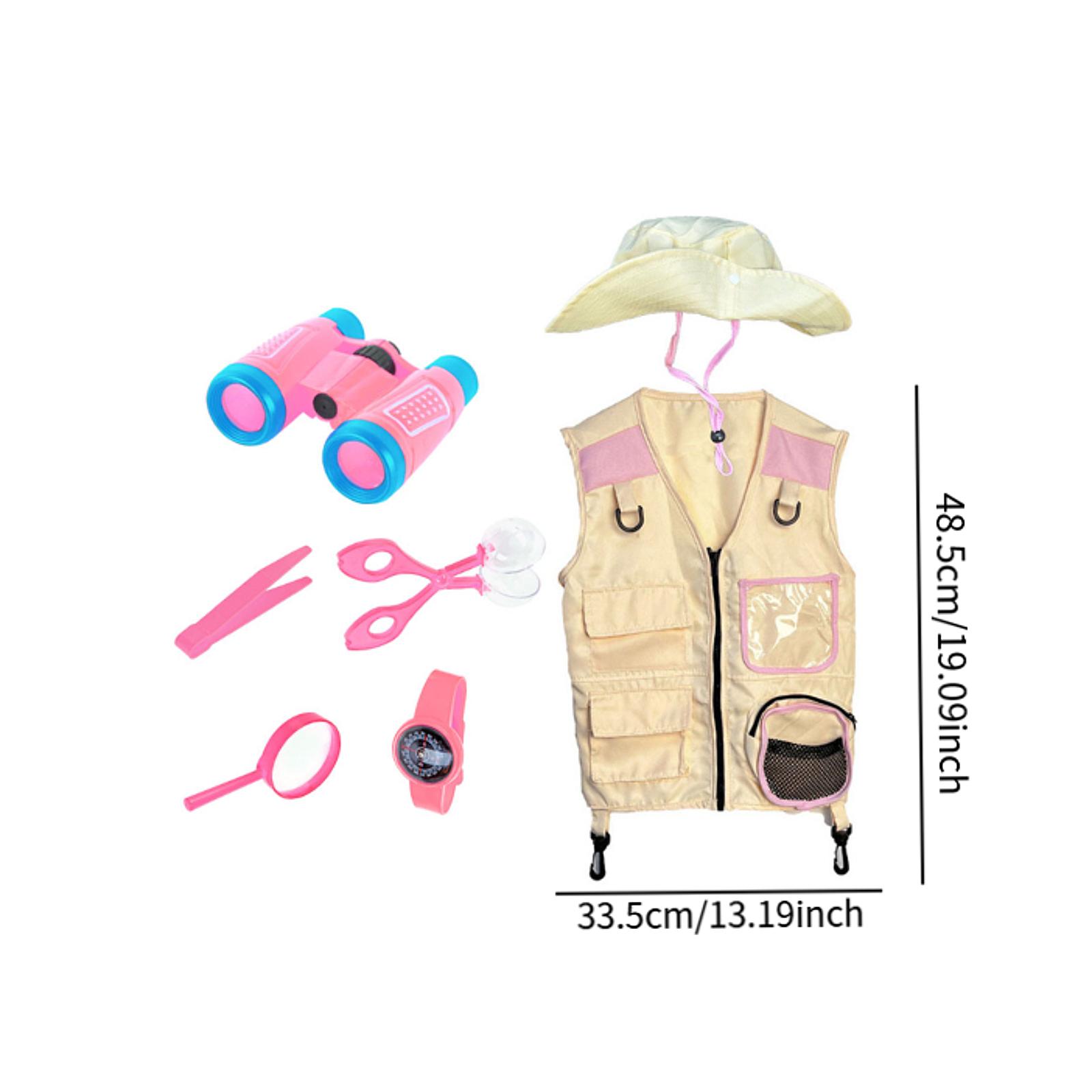 Outdoor Adventure Vest Adventure Toy Costume Explorer Kids Kit Children s Role Playing Explorer Outdoor Adventure Toy Gift