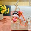 Cartoon Ancient Style Guochao Tang Small Sugar Vinyl Doll Keychain Cute Female Bag Pendant Key Chain Gift