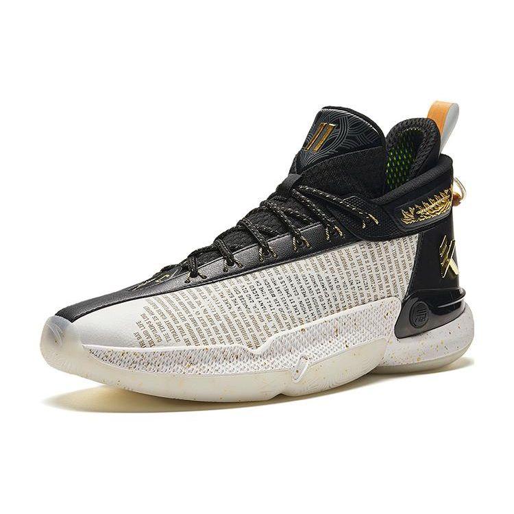 Anta KT9 Captains Log Men Sneakers White Black Gold 112341101-11