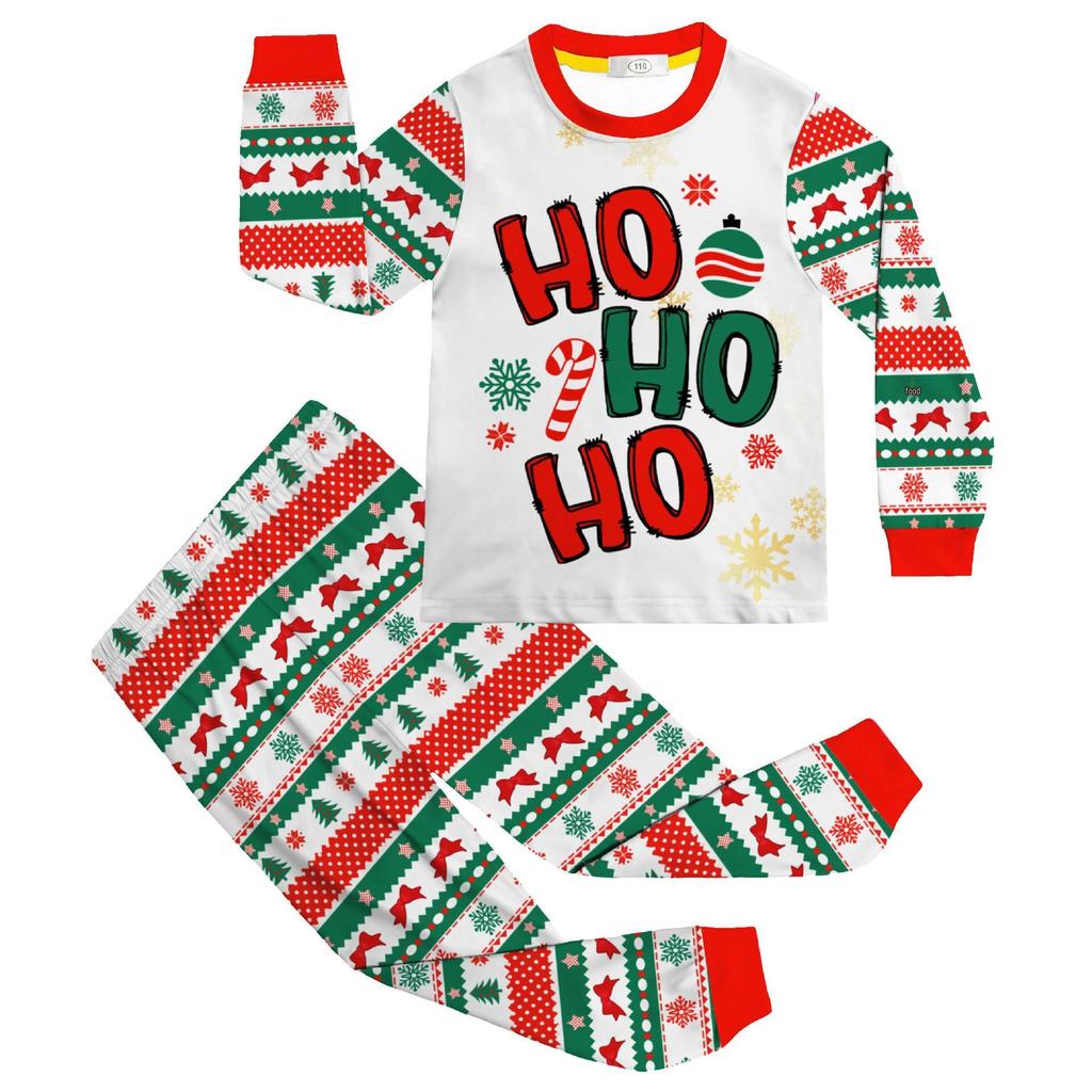 New Arrival Christmas Reindeer Print Pajama Set - Long Sleeve Top & Pants