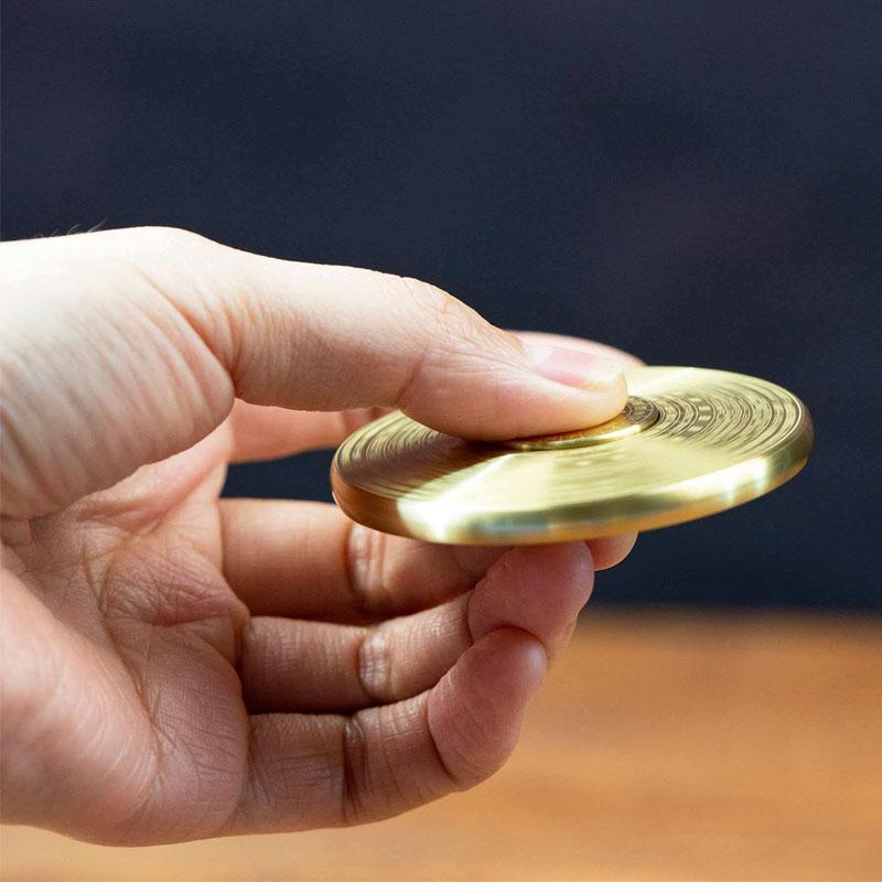 Chinese Style Tai Chi Luopan Feng Shui Compass Fidget Spinner for Adults Metal Stress Relief Toys ADHD Anxiety EDC Cool Gadgets