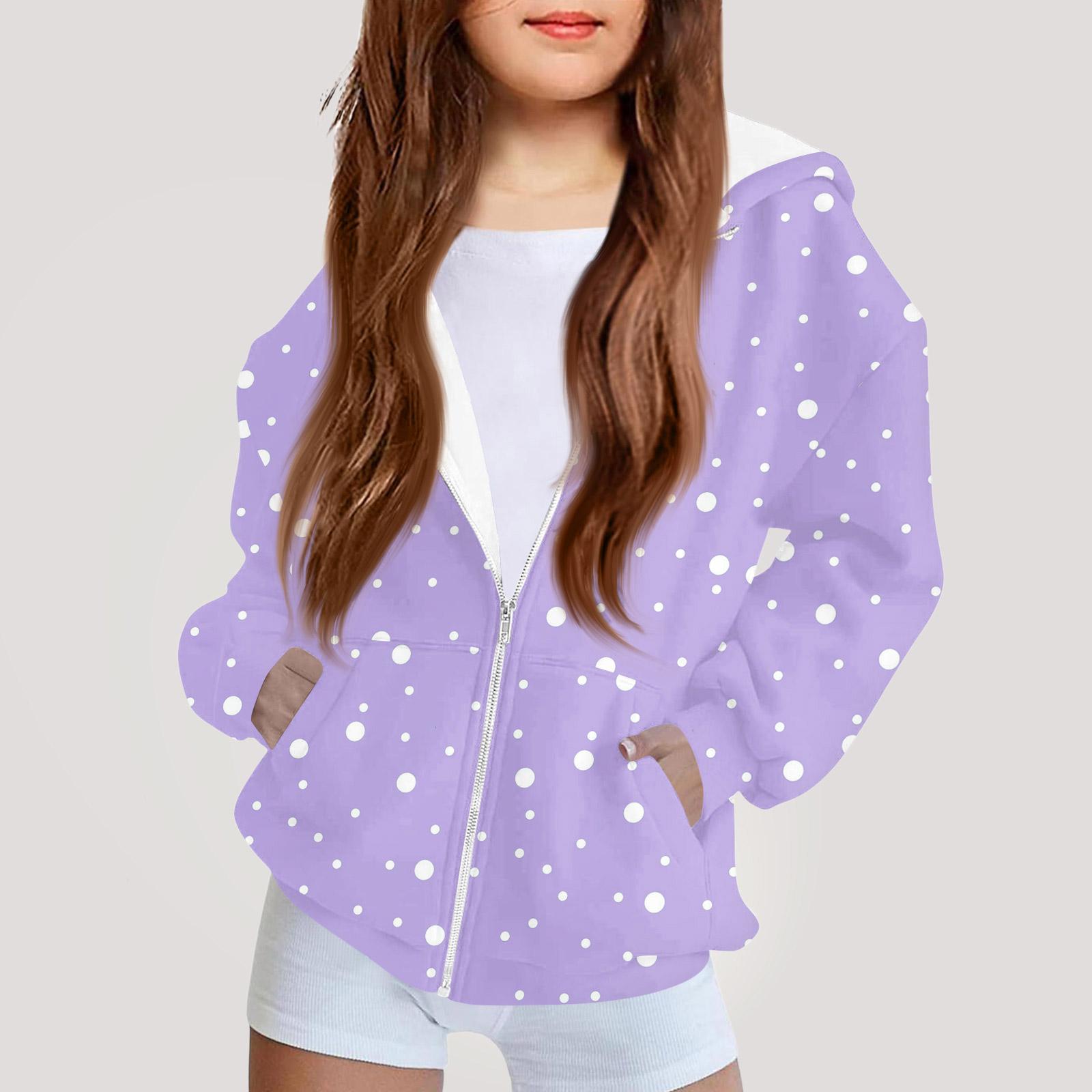 

Children s Fashion Printed Long Sleeved Hooded Sweatshirt Girls Hoodie Jacket 110
