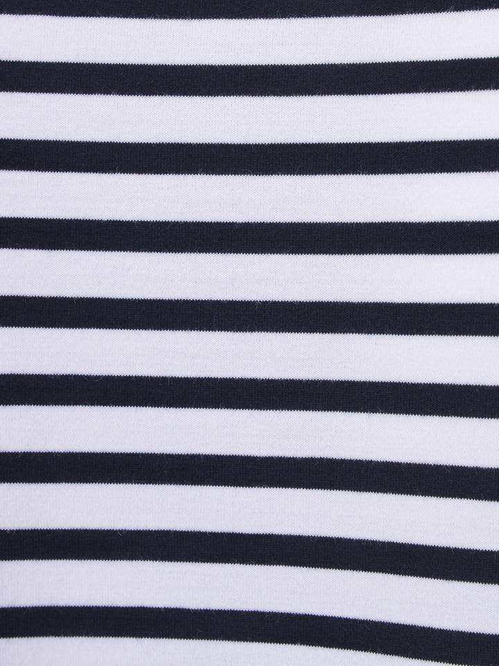 ZIOZIA Men'S) Sorona Striped Round Short Sleeve T-Shirt_Navy