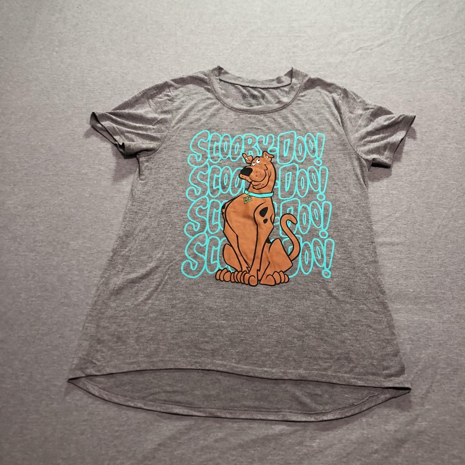 Scooby-Doo T Shirt Women s Small Graphic Print Scooby Lounge Gray Tee M