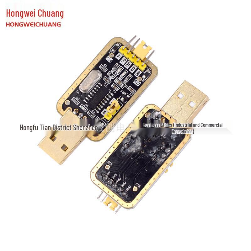 Tuhao Gold CH340G USB to TTL RS232 Serial Port Converter Module