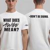 AAP ASAP Dont Be Dumb Album Grafik 100% Baumwolle Herren T-Shirt 2026 Sommer Mode Rundhals Damen Y2k Hip Hop Kurzarm T-Shirt