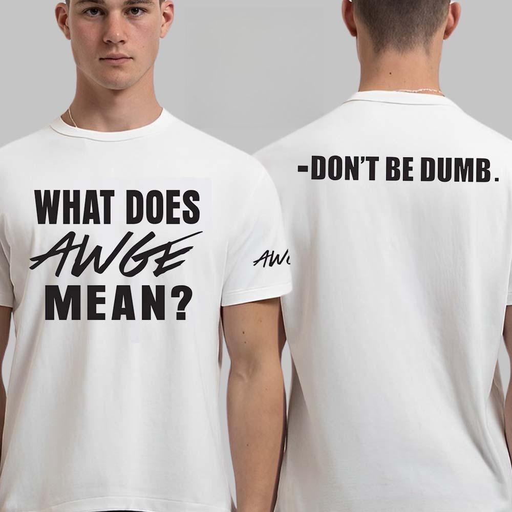 

AAP ASAP Dont Be Dumb album graphics 100cotton mens shirt 2026 Summer fashion Oneck Womens Y2k Hip Hop Short Sleeve Tshirt 4XL