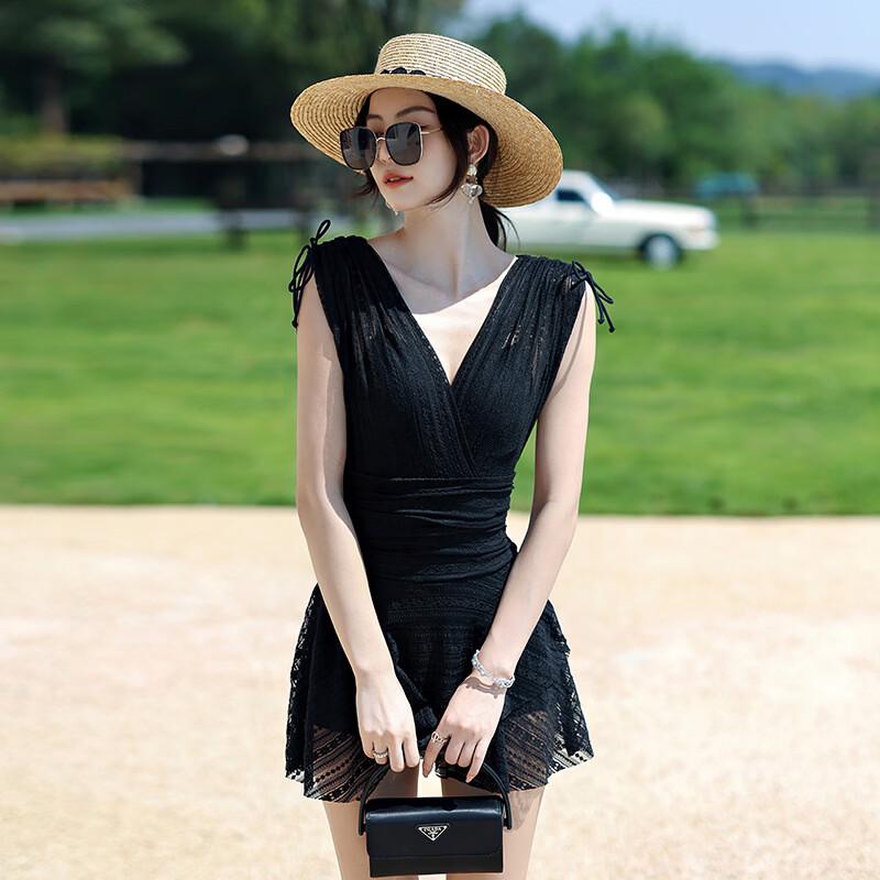 Seagull Women s Korean Style Slimming Dress One-Piece Swimsuit 2XL