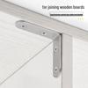 Stainless Steel 90° Right Angle Bracket for Furniture and Shelf Support