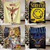 Cool Band Fanart N-Nirvana-S Blanket Soft Warm Plush Blanket For Dorm Sofa Living Room Pet Hogar Bedroom Gift Nap Home Flannel