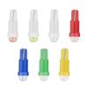 10pcs Car Interior T5 Led 1 SMD DC 12V Light Ceramic Dashboard Gauge Instrument Ceramic Car Auto Side Wedge Light Lamp 6 Colors