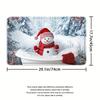 4Pcs Bathroom Shower Curtain Set Christmas Bathroom Curtain With 12 Hooks Non Slip Rugs Toilet Cover Mat Bathroom Partition