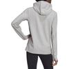 Adidas Logo Striped Hooded Zip Jacket Women Jacket Gray HD1736