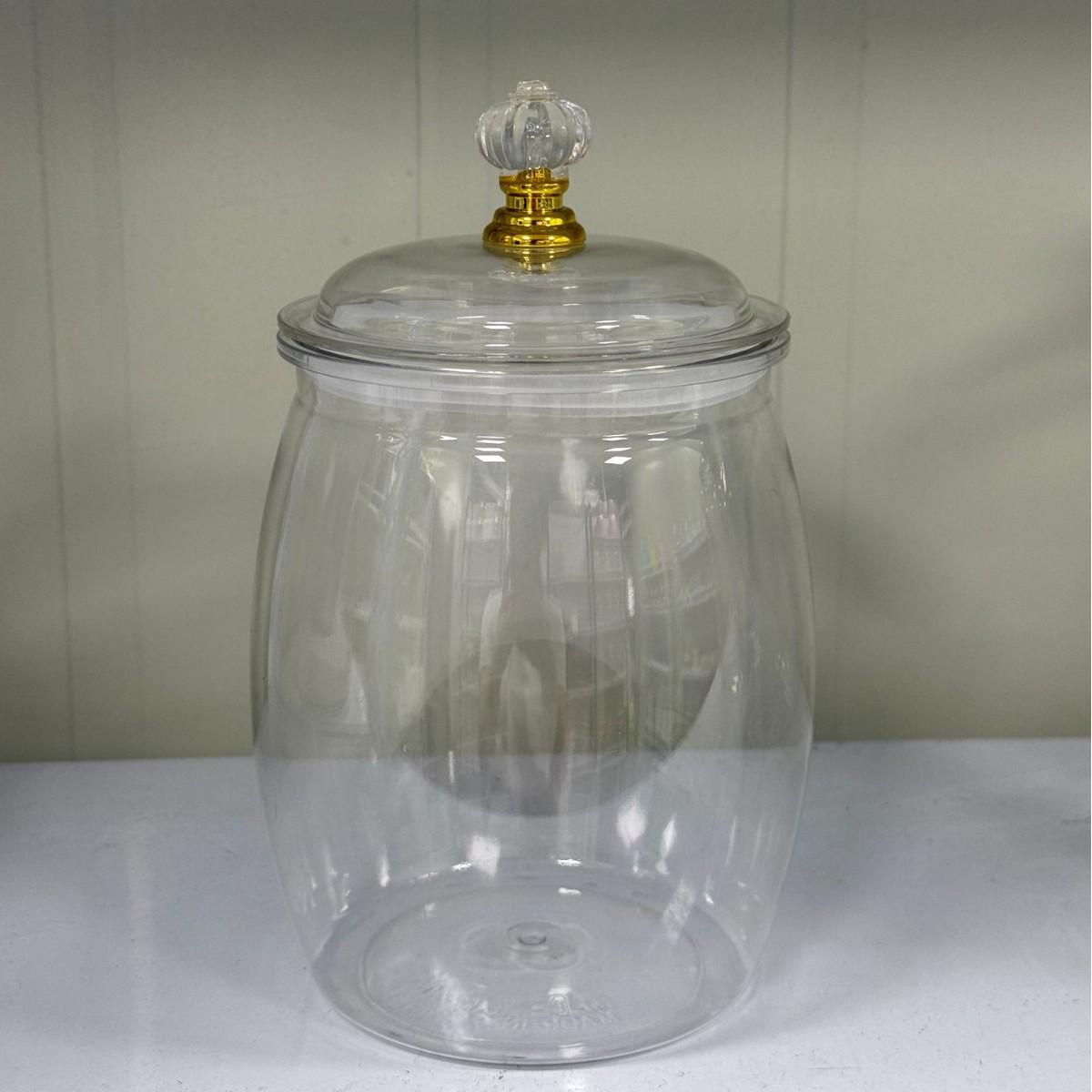 Multipurpose Clear Storage Jar: Perfect for Pickling, Brewing, Salting, Nuts, Grains, and Cereals