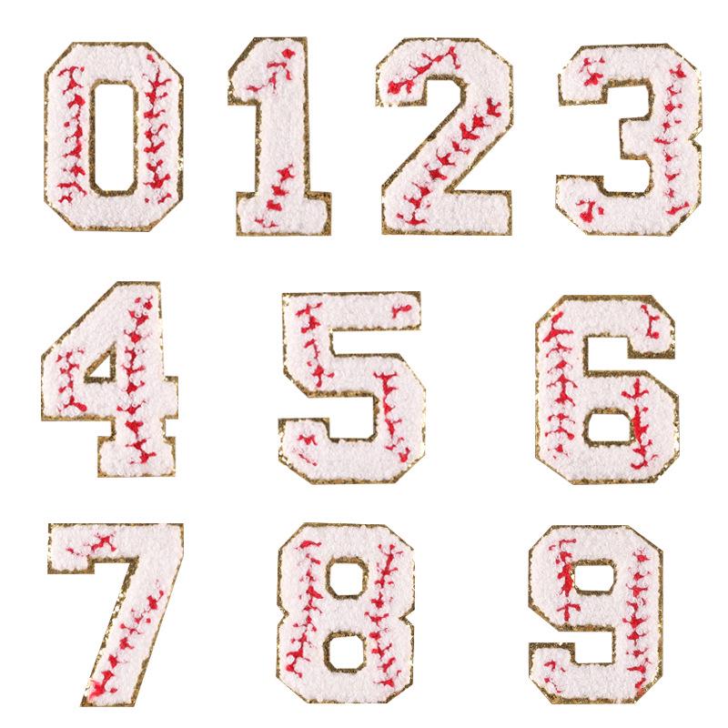 Gold Edge Chenille Smiley Face Embroidered Patch Badge