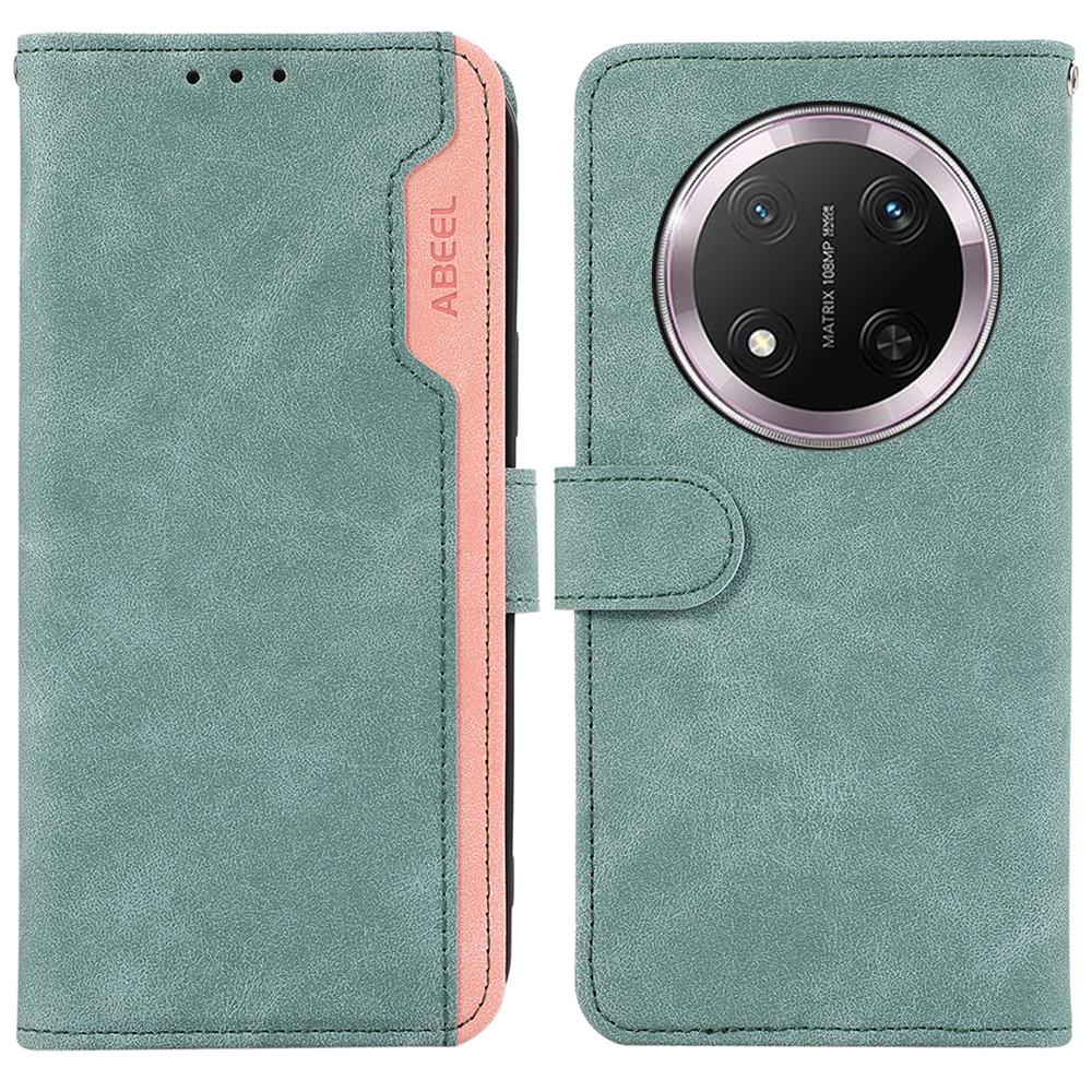 ABEEL For Honor Magic7 Lite 5G/X9c 5G/X60 Pro 5G Case Color Splicing Leather Flip Phone Cover RFID Blocking