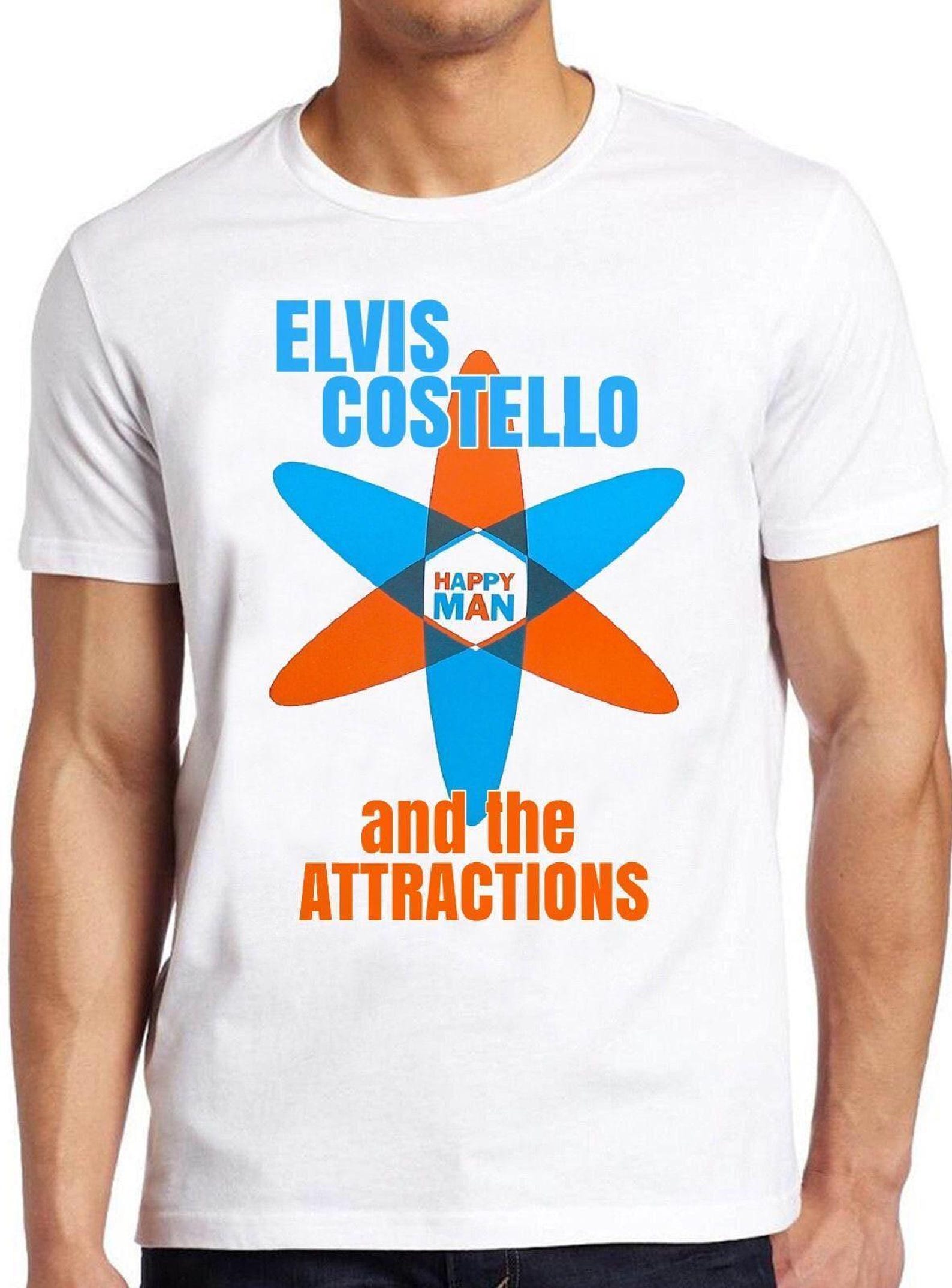 Elvis Costello T Shirt B1849 Get Happy Music Retro Cool Top Tee M