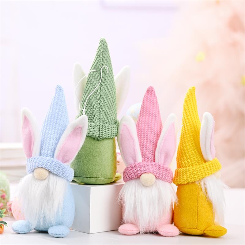 Easter Gnome Bunny Rabbit Gonk Tomte Dwarf Plush Doll Toy Ornaments kids Gift