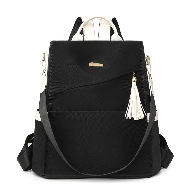 

Elegant PU Leather Backpack with Tassel Detail – Stylish & Durable Women’s Fashion Bag for Work and Daily Use білий/чорний